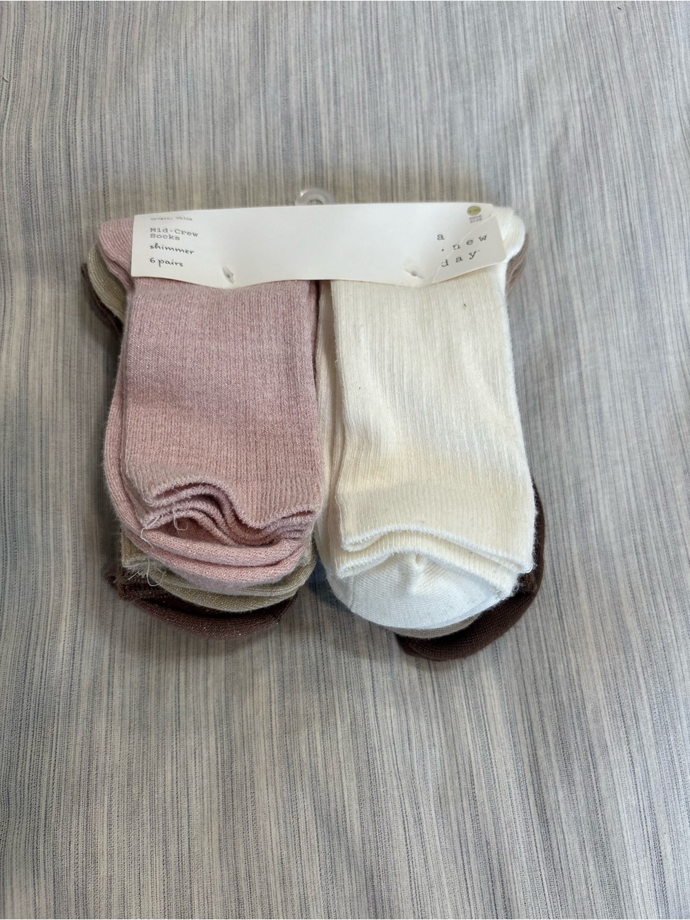 Women’s Mixed Color Low-Cut Socks - Pack with Pink and White